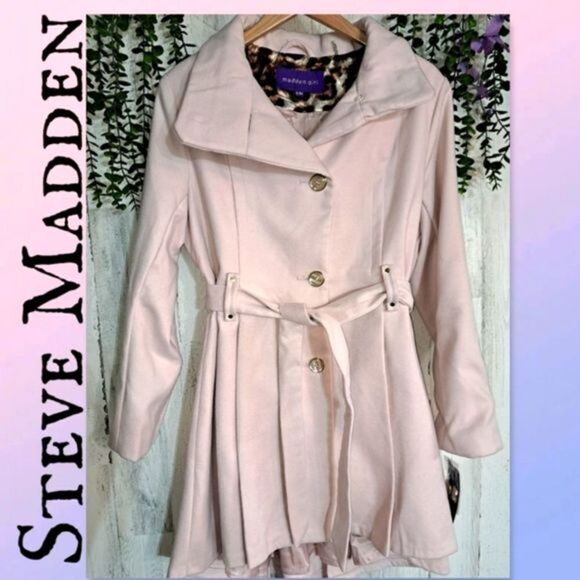 Steve Madden Madden Girl High Low PeaCoat - Picture 1 of 12